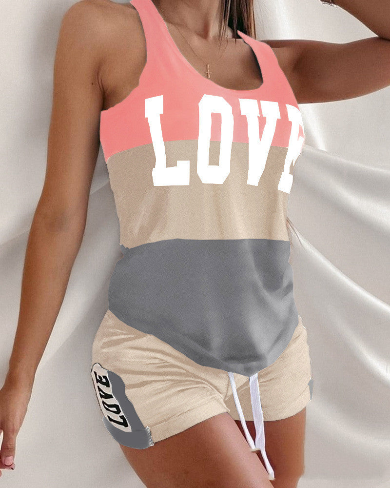 Camouflage Top and Shorts Set