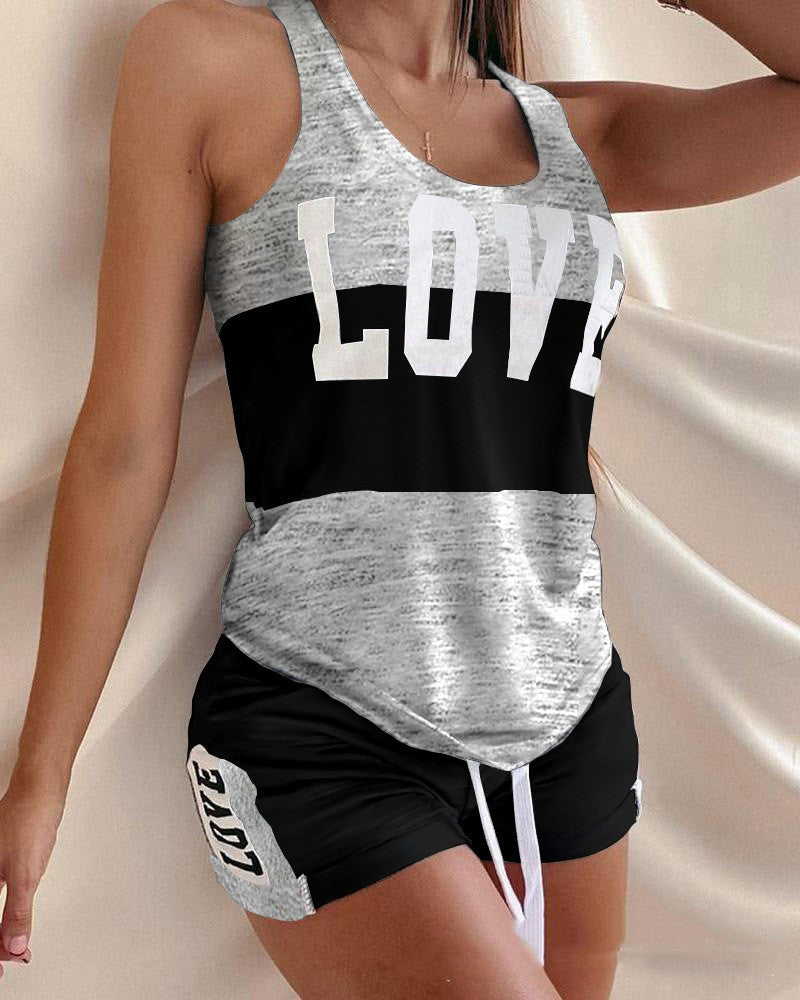 Camouflage Top and Shorts Set