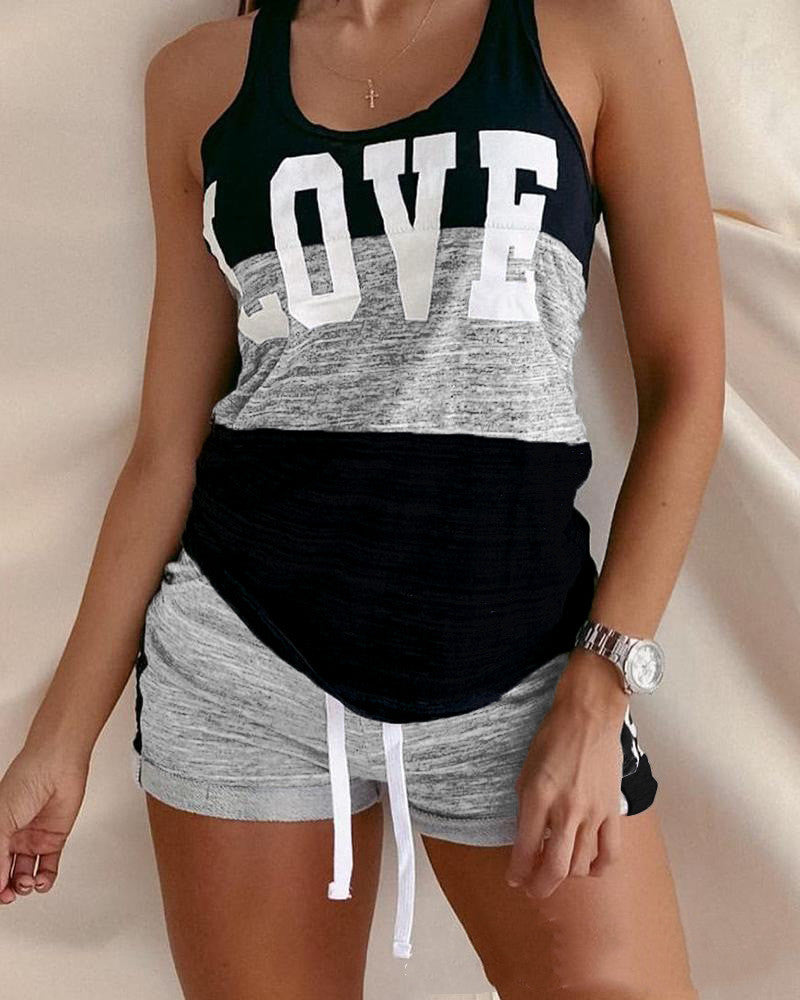 Camouflage Top and Shorts Set