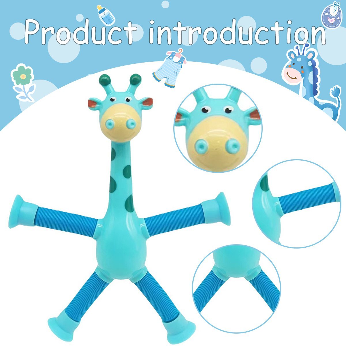 Giraffe Tubes Fidget Toy