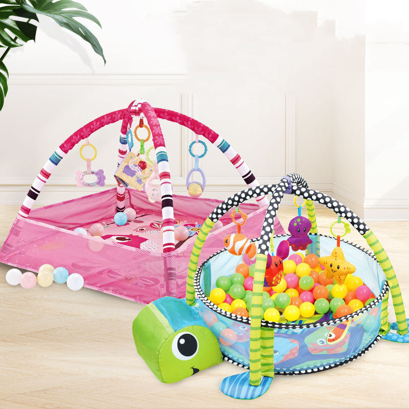 Bear Ball pit Fenced in Crawling Mat