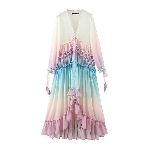Vibrant Bohemian Dress