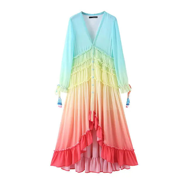 Vibrant Bohemian Dress