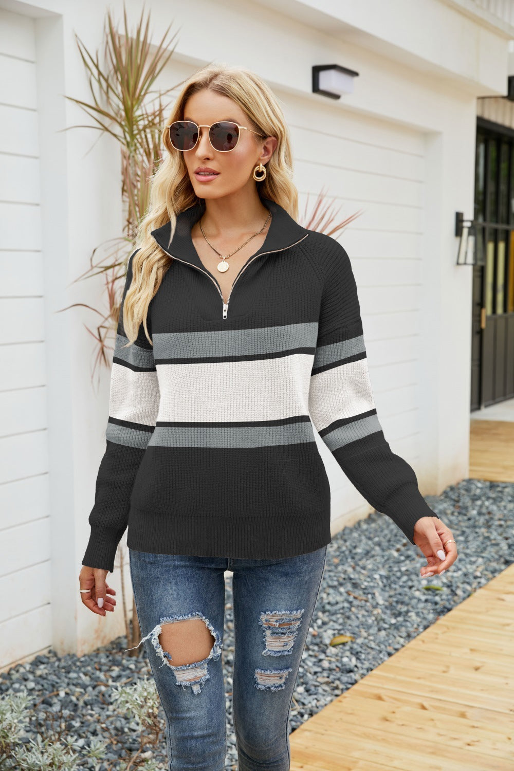 Women's Half Zip Sweater