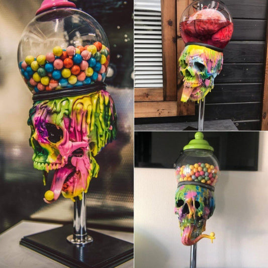 Skullies-Bubble Gum Machine Halloween Table Ornament