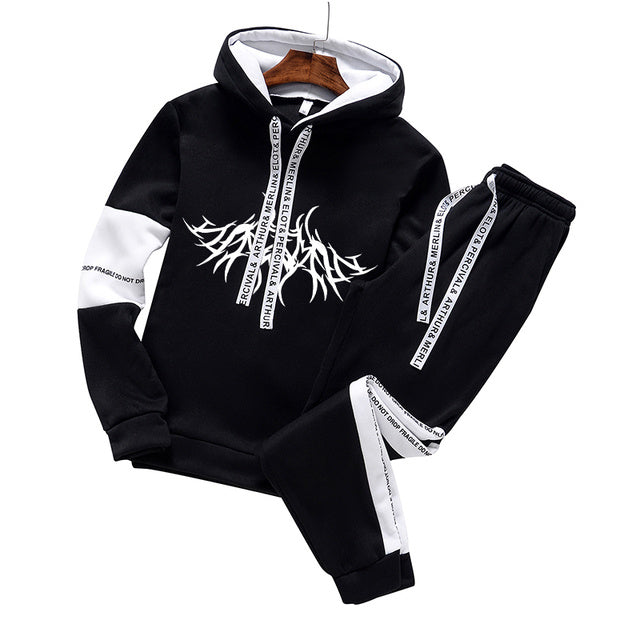 Sweatshirt Set Hoodies And Sweatpants Tracksuit