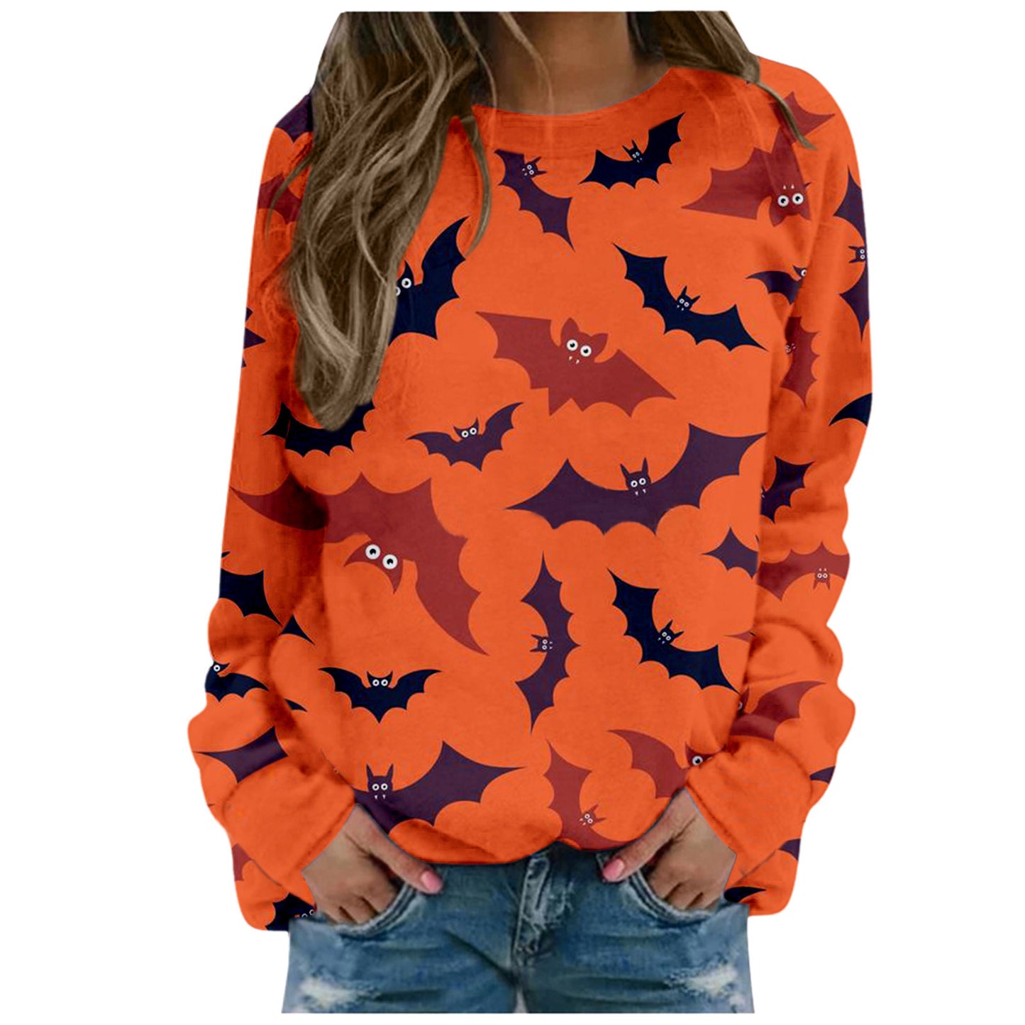 Halloween Women's Round Neck Pullover