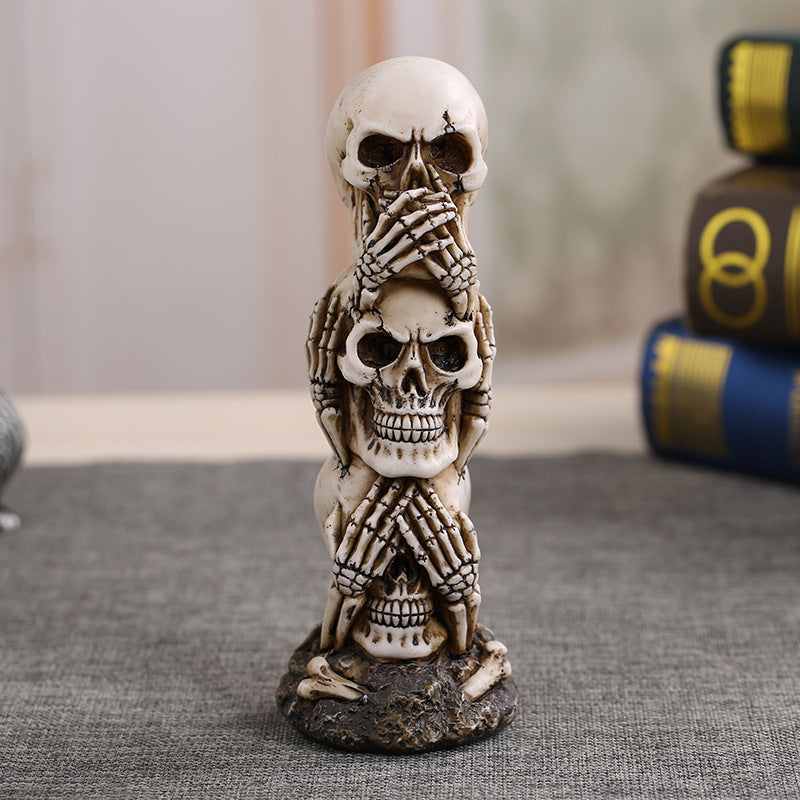 Evil Skullies Skeleton Halloween Decoration