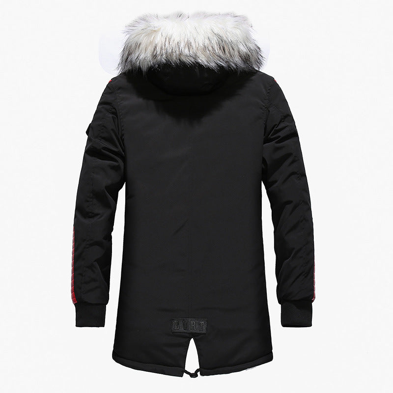 Fur Collar Men's Warm Cotton Jacket