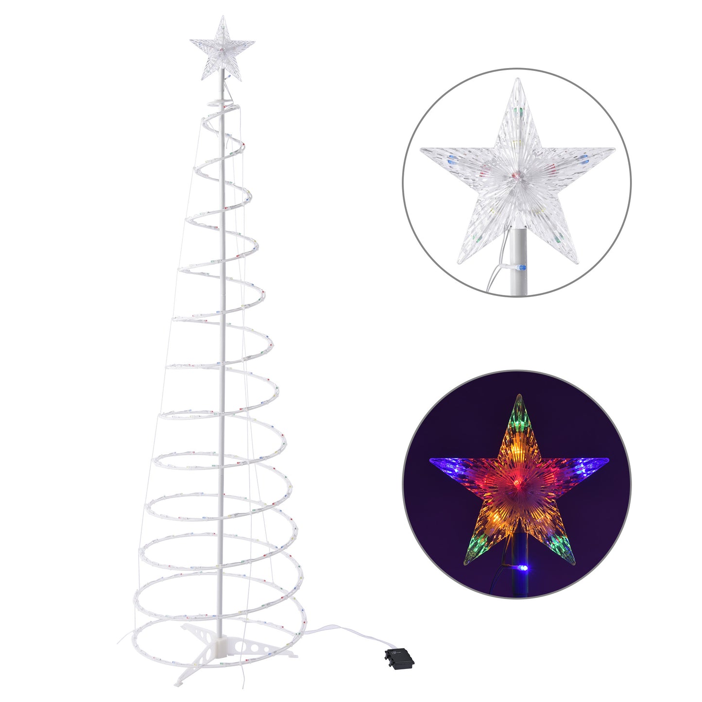 LED Spiral Christmas Tree Light Decoration