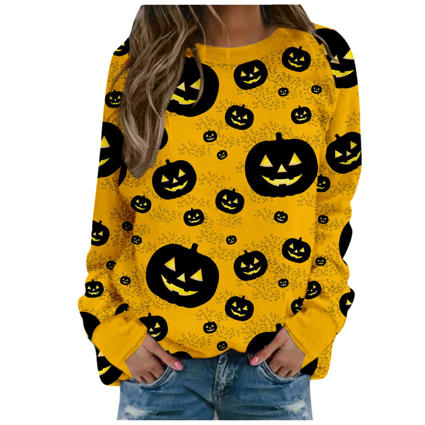 Halloween Women's Round Neck Pullover