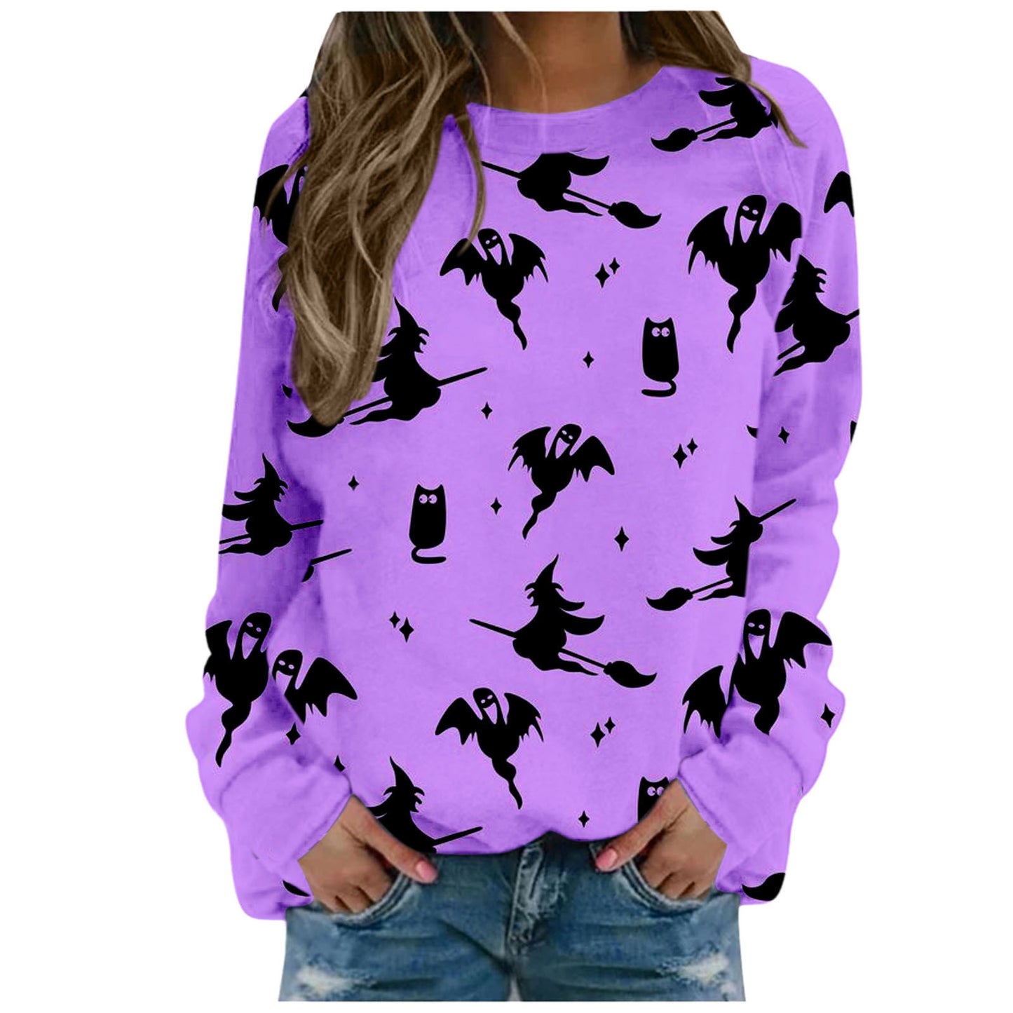 Halloween Women's Round Neck Pullover