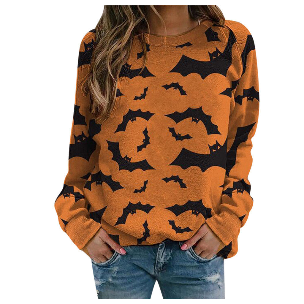 Halloween Women's Round Neck Pullover