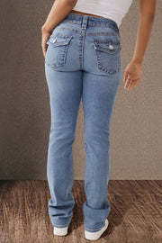 Women's High Waist Comfort Washed Denim Jeans