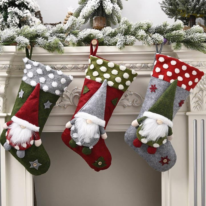 Three-dimensional Christmas Sock Stocking