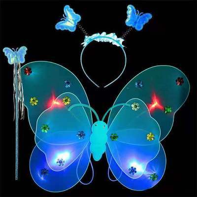 Glowing butterfly wings with lights children's costumes