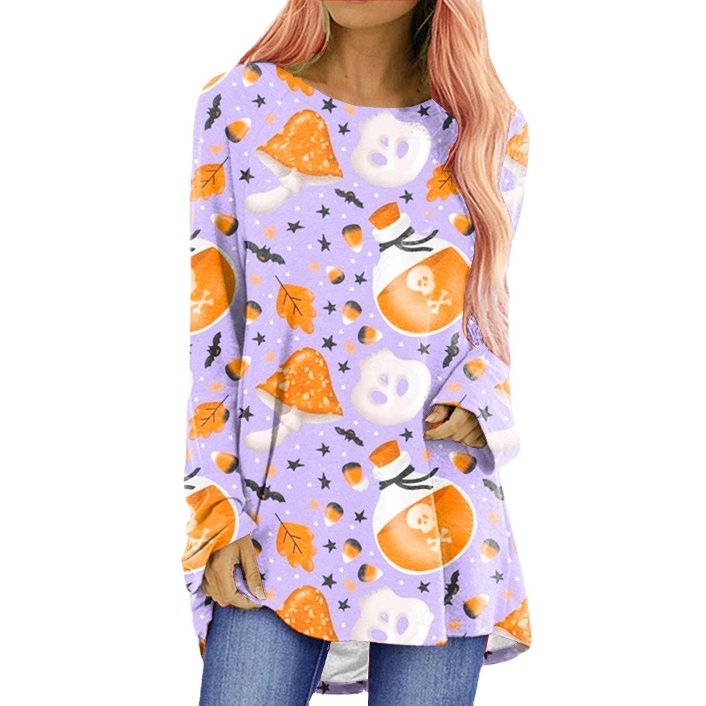 Halloween Long-sleeved T-shirt Women