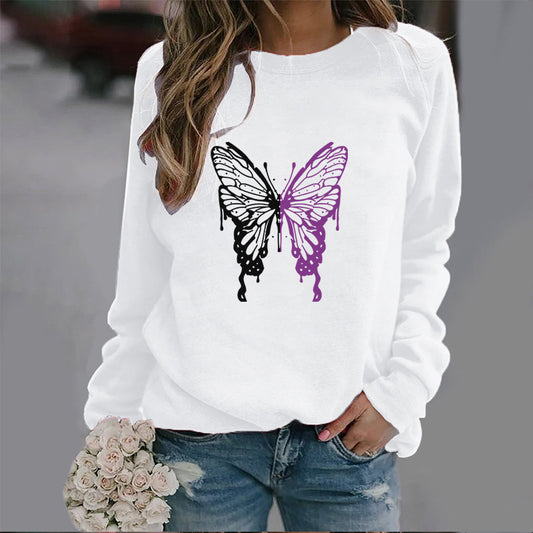 Butterfly Round Neck Sweater