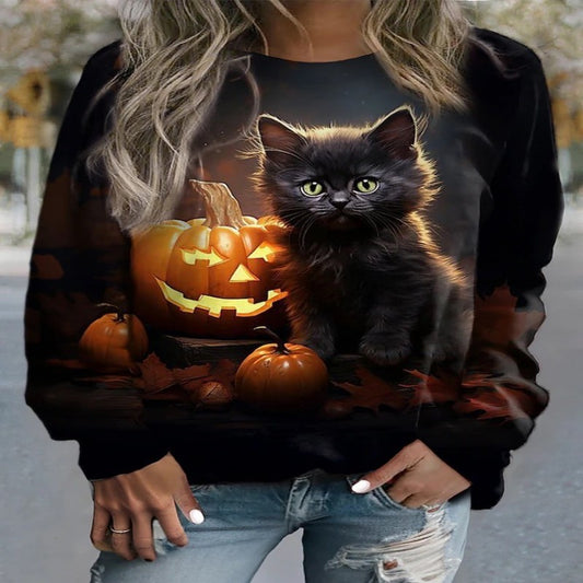 Halloween Round Neck Sweater