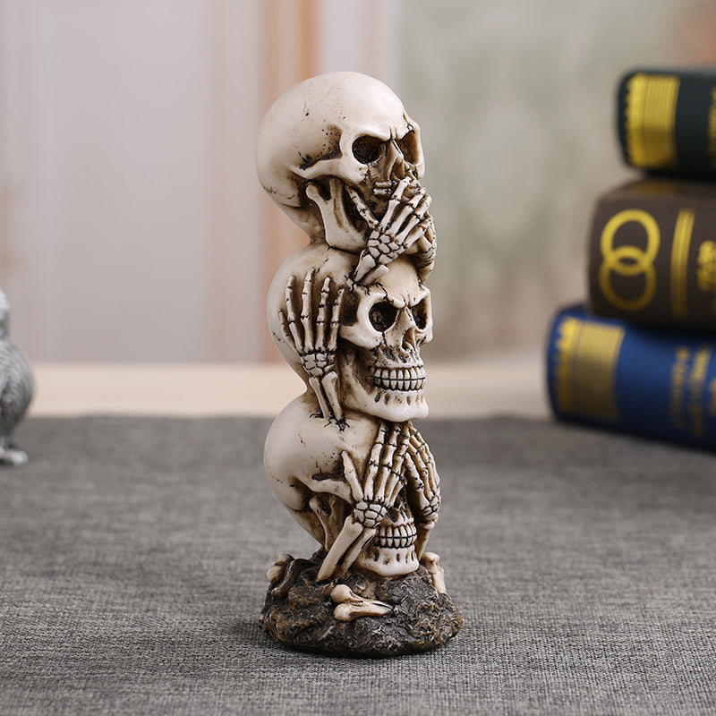 Evil Skullies Skeleton Halloween Decoration