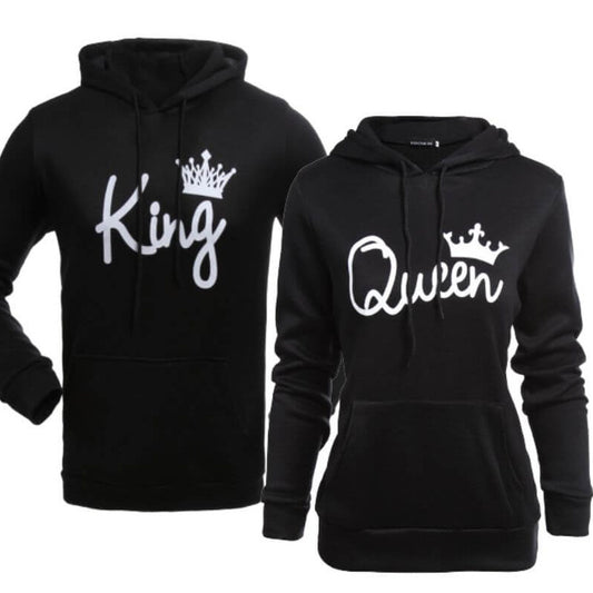 King and Queen Hooded Sweatshirt