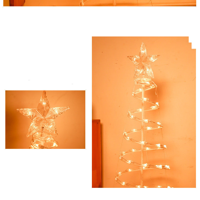 LED Spiral Christmas Tree Light Decoration