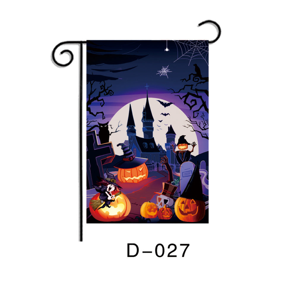 Halloween garden flag