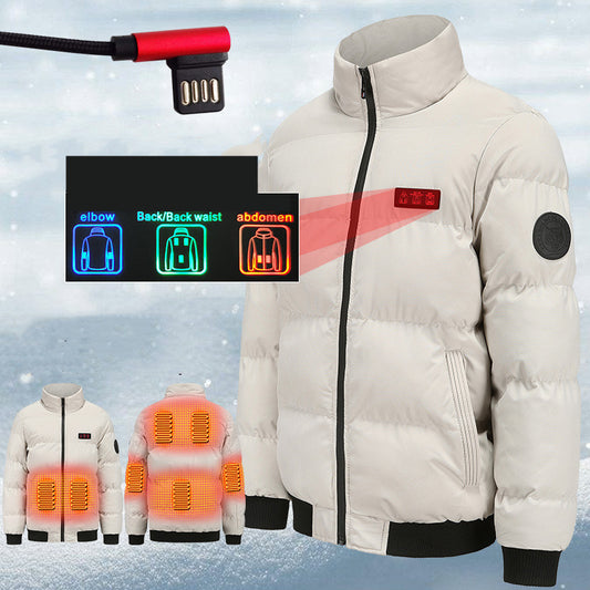 Outdoor Heated Jacket Windproof Padded- USB