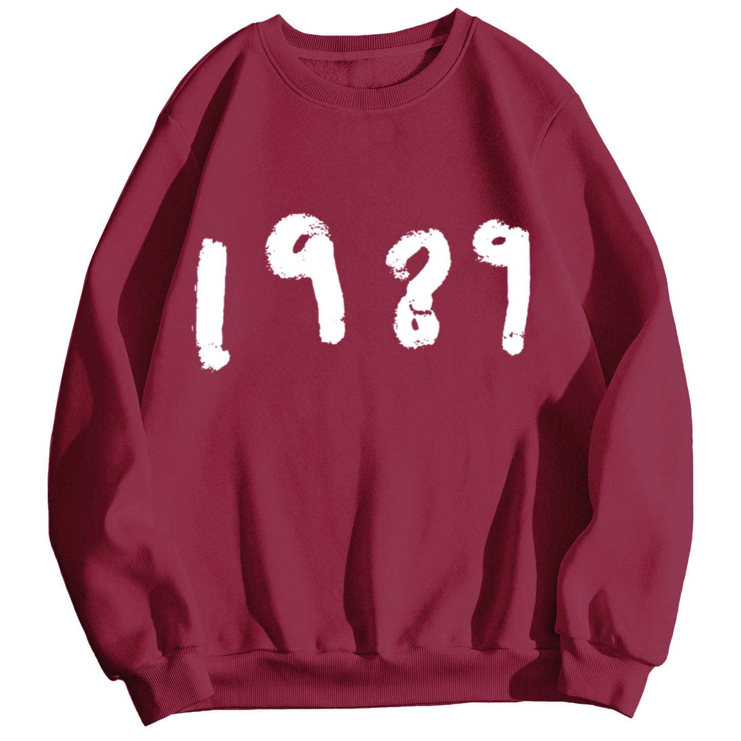 Fashion 1989 Casual Long Sleeve Loose Round Neck Sweater