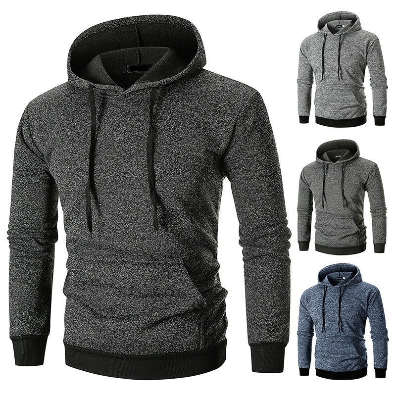 Men's Large Pocket Pullover Hooded Sweatshirt