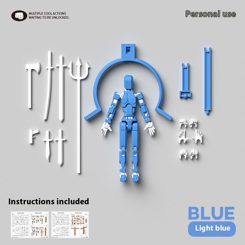 Magnetic Multi-Jointed Movable Robot with weapon