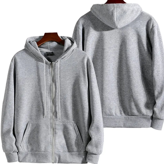 Zipper Hooded Sweatshirt