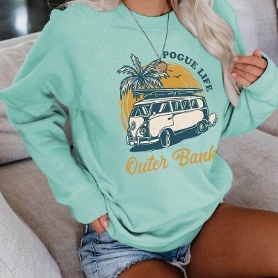 Women's Crew Neck Sweater Outer Banks