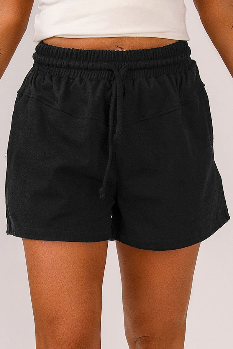 Women's Lace Up Casual Pocket Solid Color Shorts