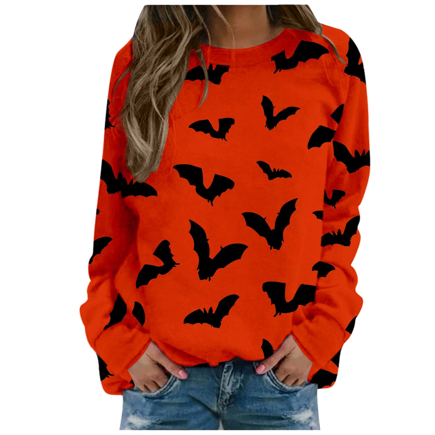 Halloween Women's Round Neck Pullover