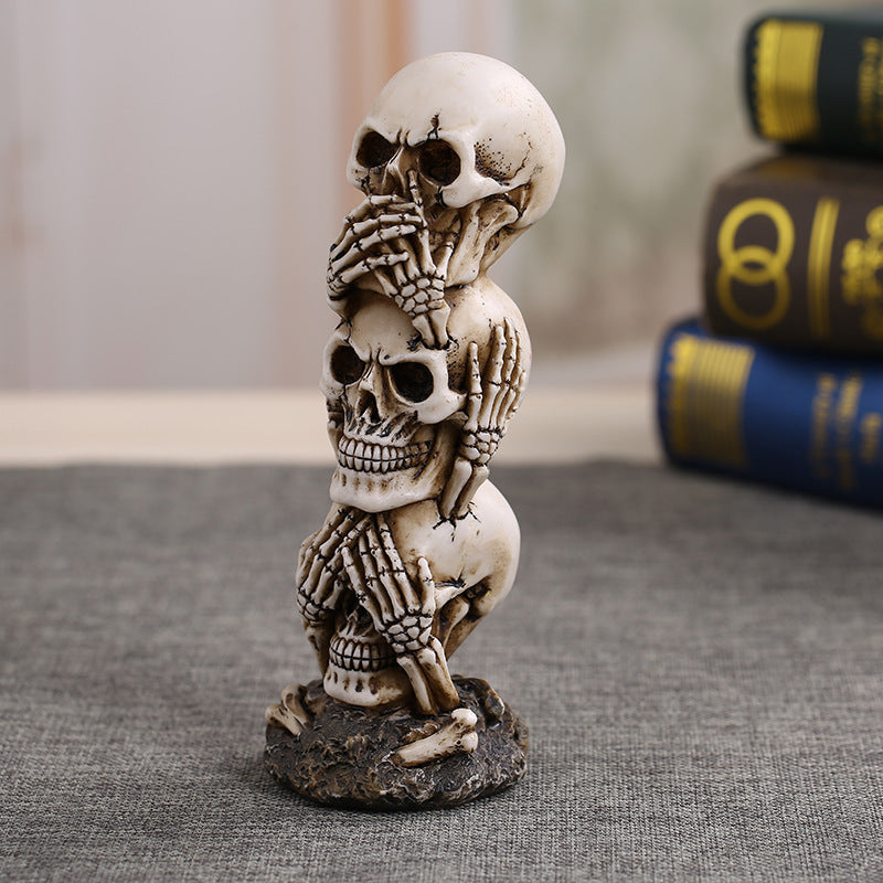 Evil Skullies Skeleton Halloween Decoration