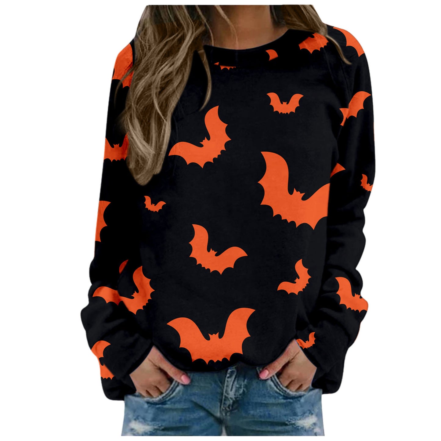 Halloween Women's Round Neck Pullover