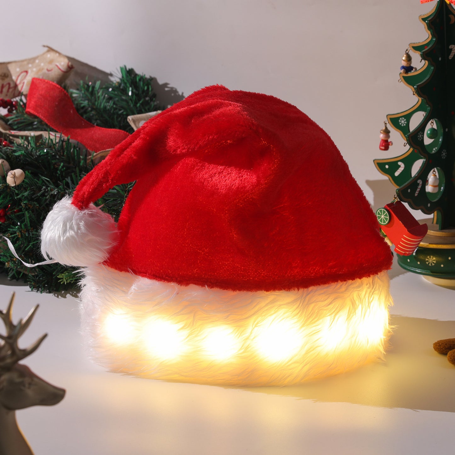 LED Light Christmas Hats