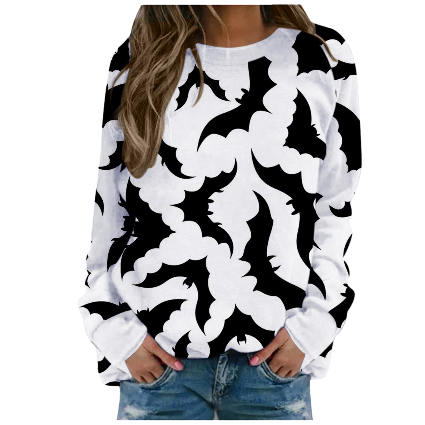 Halloween Women's Round Neck Pullover