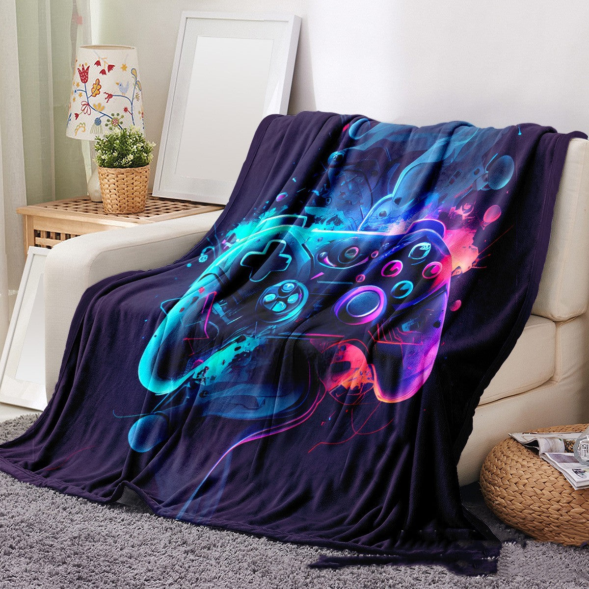 Digital Printing Flannel Blanket Household