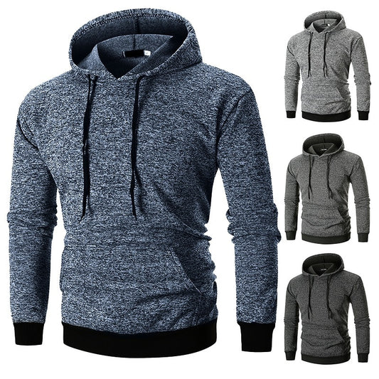 Men's Large Pocket Pullover Hooded Sweatshirt