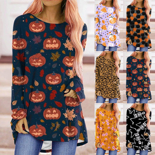 Halloween Long-sleeved T-shirt Women