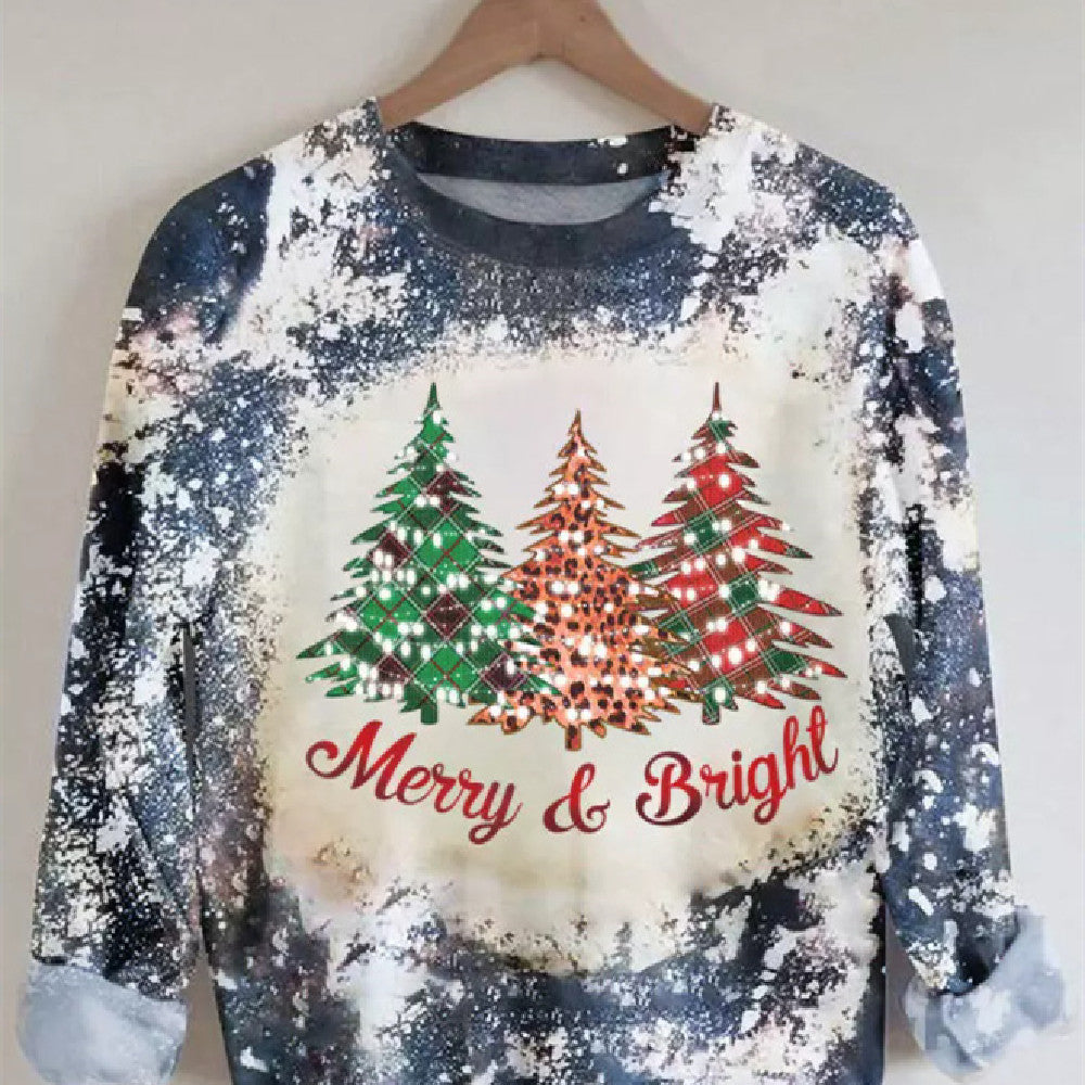 Women's Christmas Tree Long-sleeved T-shirt