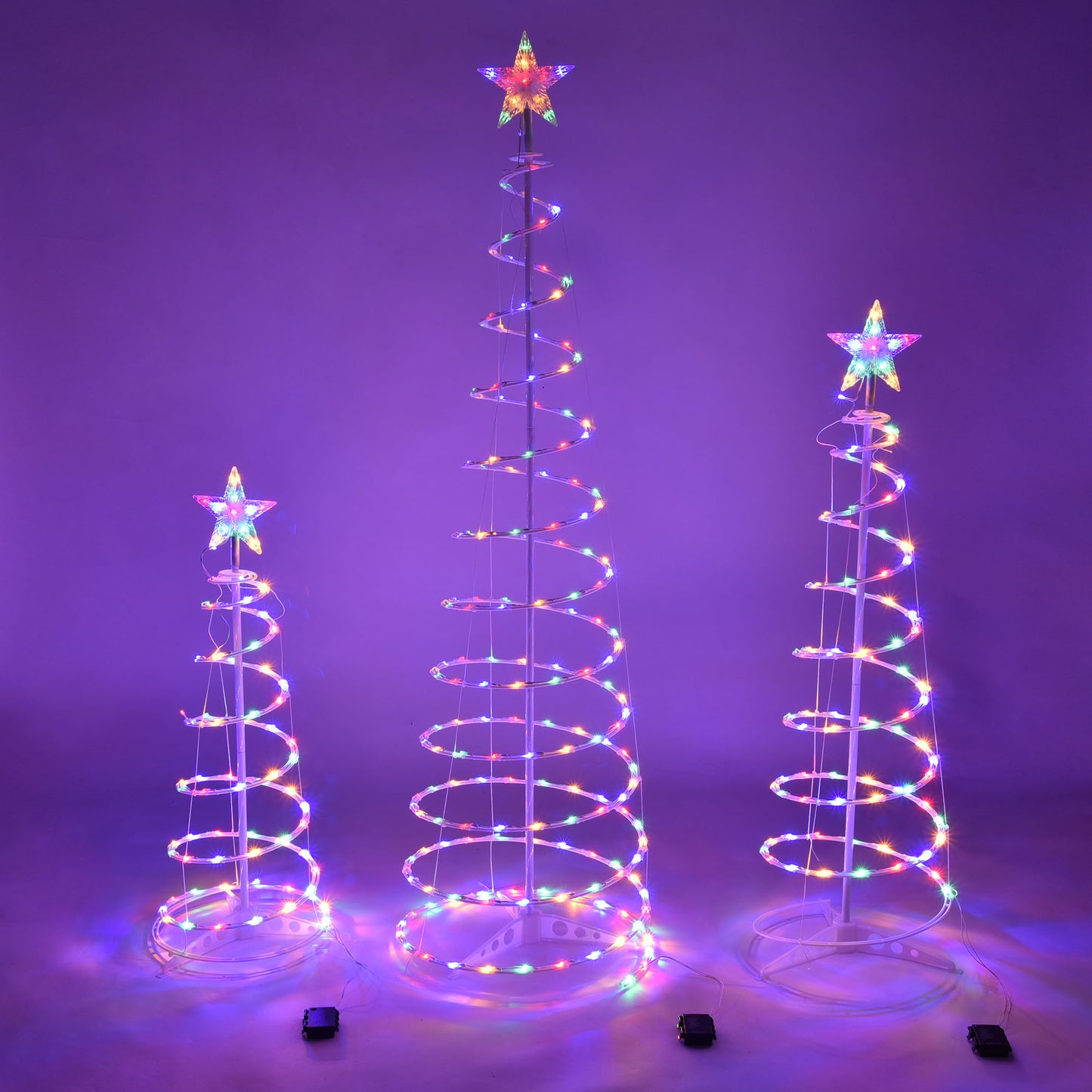 LED Spiral Christmas Tree Light Decoration