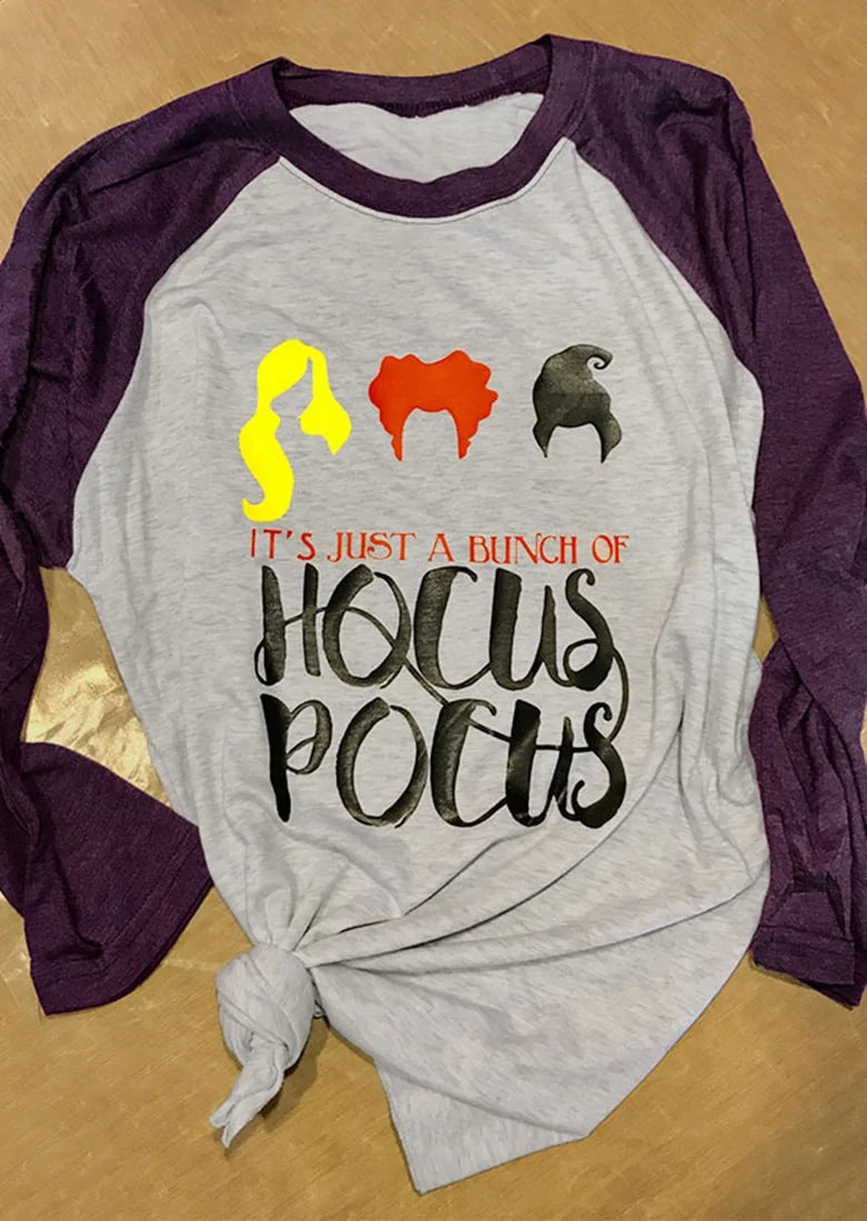 Hocus Pocus Women T-Shirts Tee Halloween Top