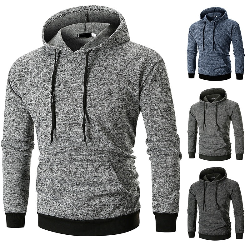 Men's Large Pocket Pullover Hooded Sweatshirt