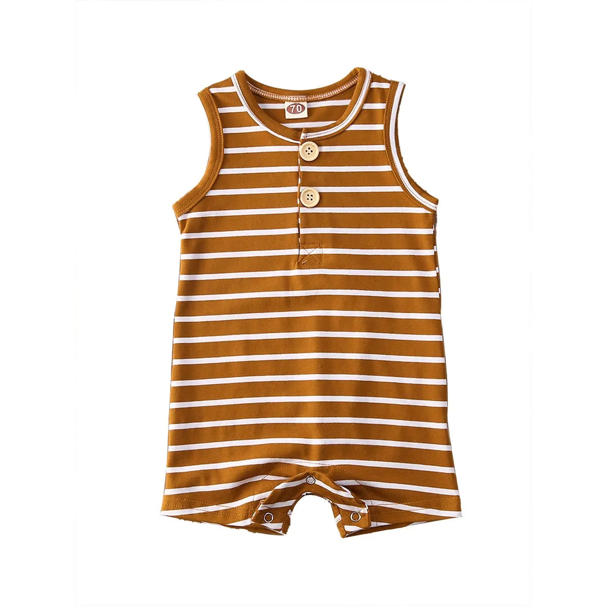 Baby Striped Romper: Sleeveless Summer Outfit