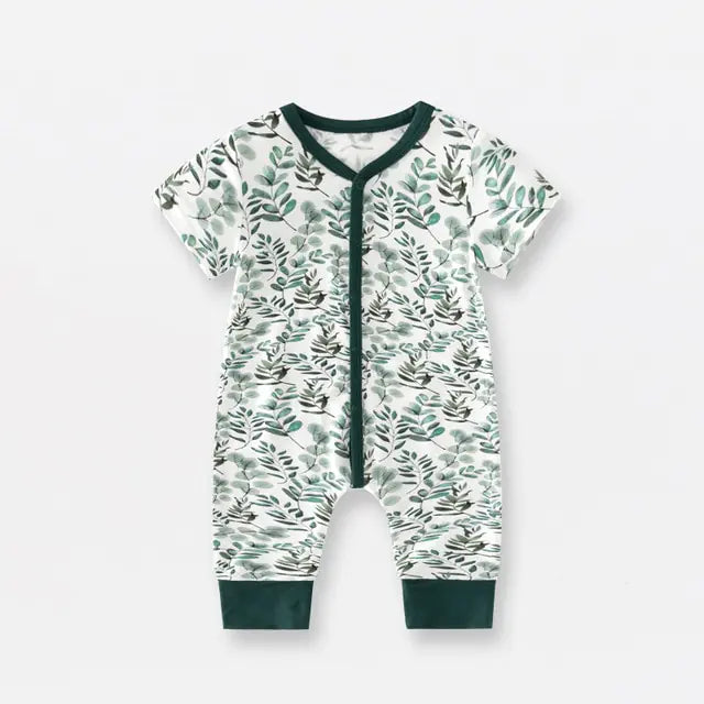 Bamboo Fiber Baby Zippered Romper