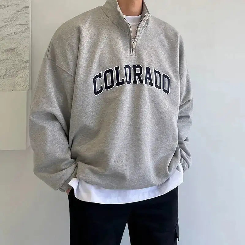 Rocky Mountain Half Zip-Up Sweater