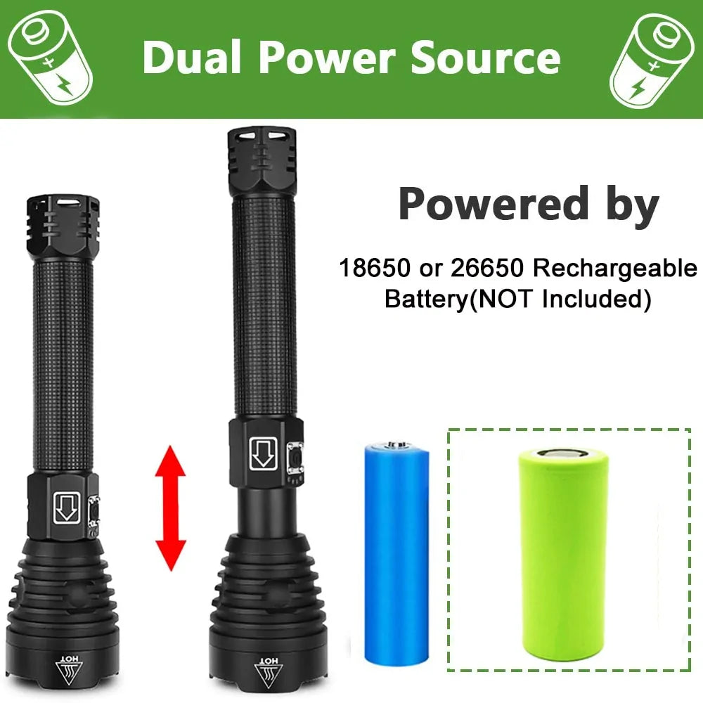 LED Flashlight: USB Rechargeable